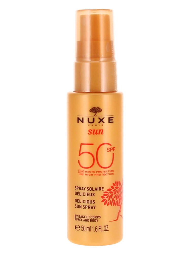 Nuxe Sun Spray Solaire Délicieux Visage et Corps SPF50 50 ml