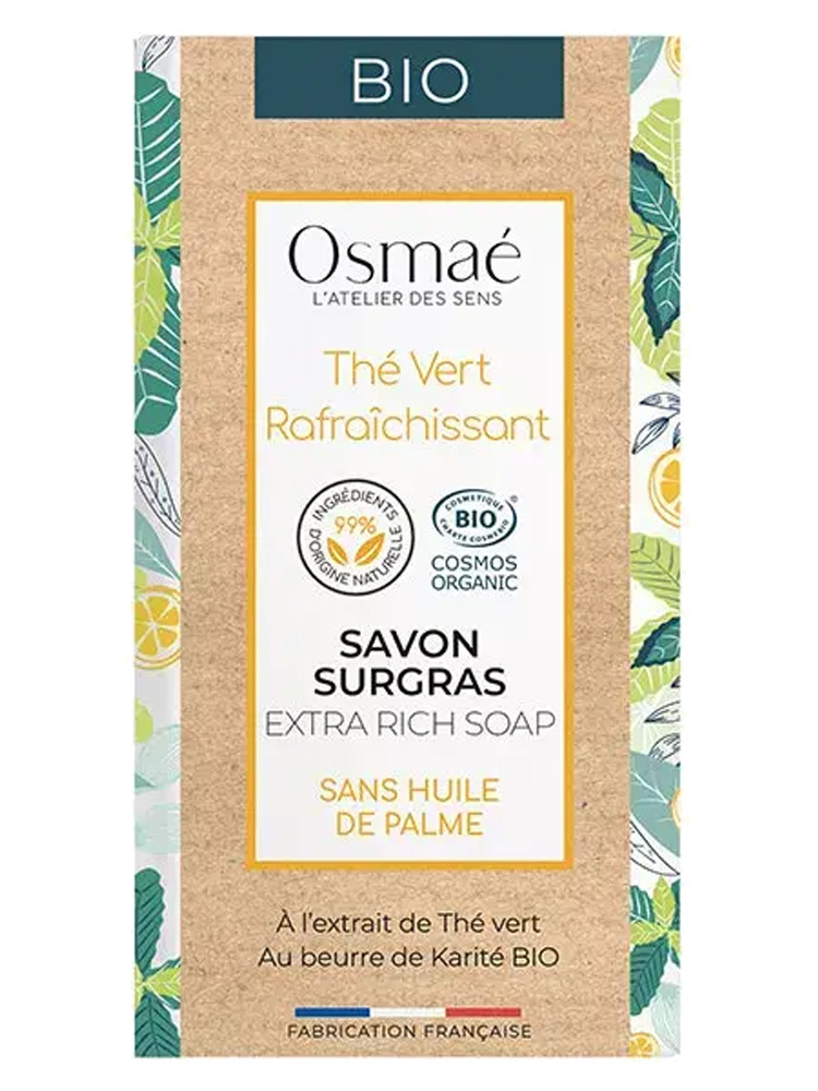 Osmaé Savon Solide Surgras Thé Vert Bio 150 g