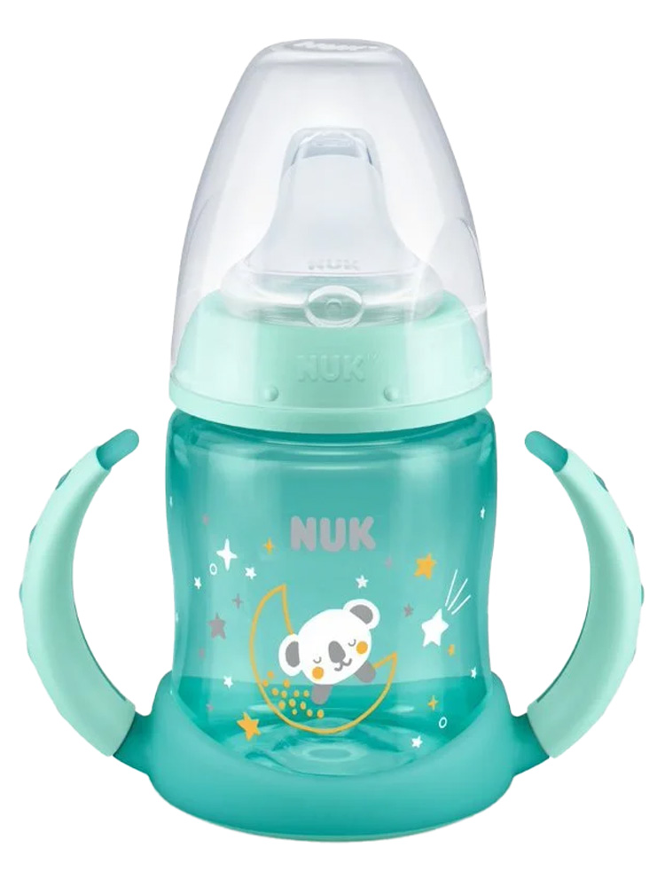 Nuk Tasse d'Apprentissage Fc+ 150 ml Embout Silicone Nuit - Panaché - Couleur : Bleu vert