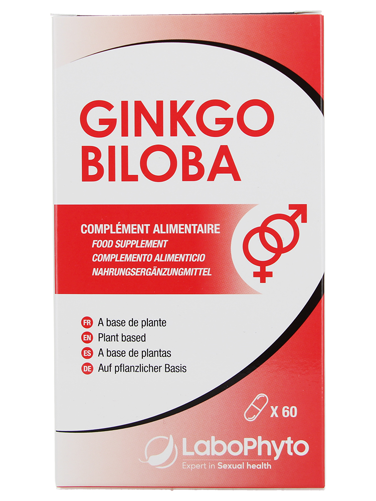Gélules végétales de Ginkgo Biloba 60 pour la mémoire et la concentration