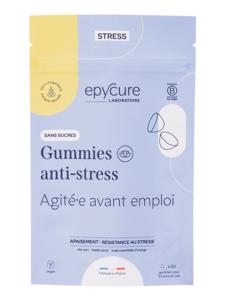 Epycure Gummies Anti-Stress Sans Sucres - 1 Mois - 60 Gummies