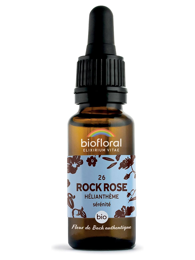Biofloral 26 Rock Rose Hélianthème Compte Gouttes Bio 20 ml Fleur de Bach