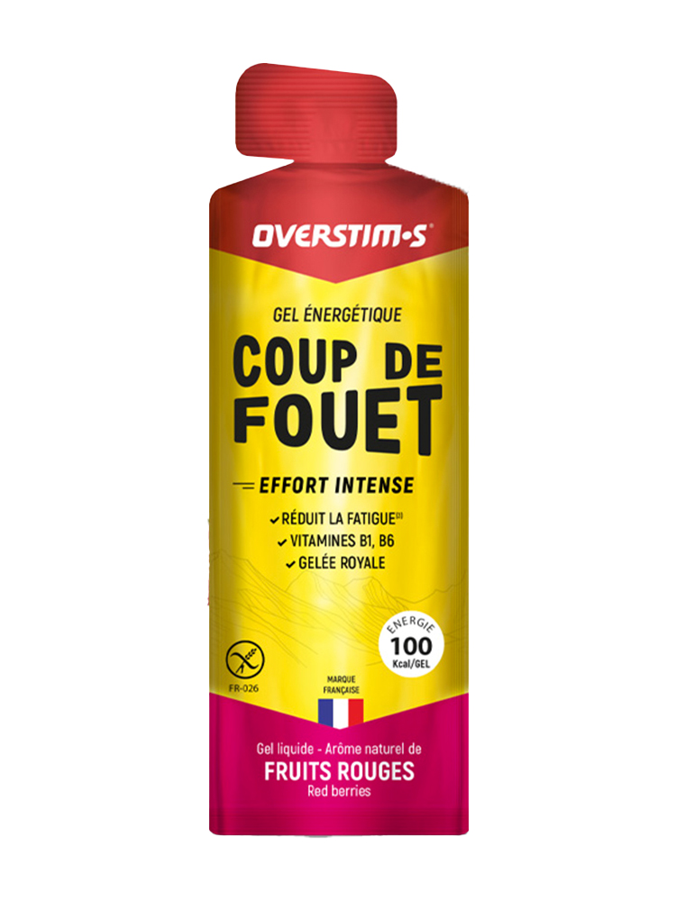 Overstims Gel Coup de Fouet - Arôme : Fruits Rouges