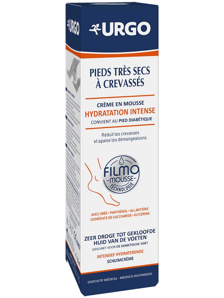 Urgo Crème en Mousse Hydratation Intense Pieds Très Secs 125 ml