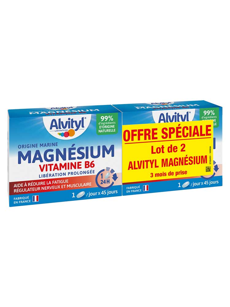 Alvityl Magnésium + Vitamine B6 - Libération Prolongée - 90 Jours