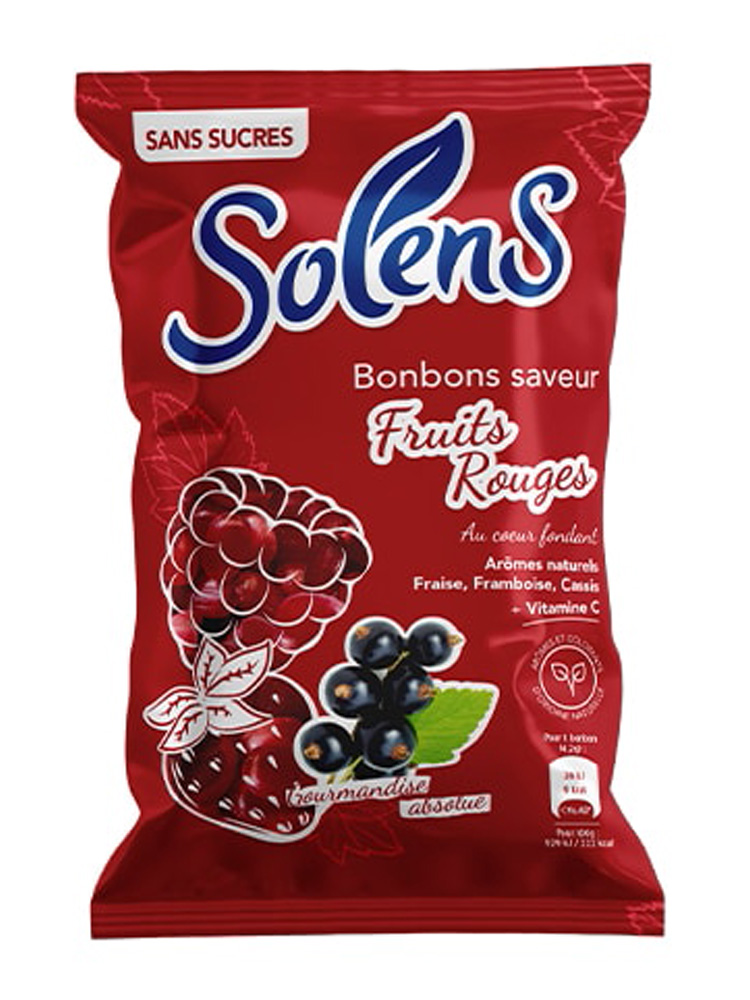 Solens Bonbons Fruits Rouges - Gourmandise Absolue - 100 g