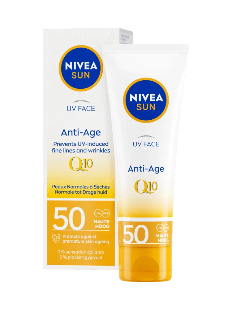 Nivea Sun UV Face Prevents UV Anti-Âge Q10 Solaire SPF50 50 ml