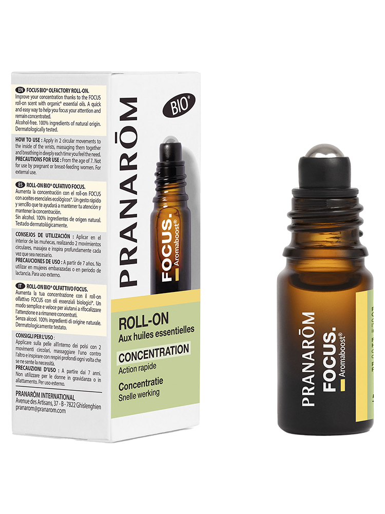 Pranarôm Aromaboost Roller Focus Concentration Bio 5 ml