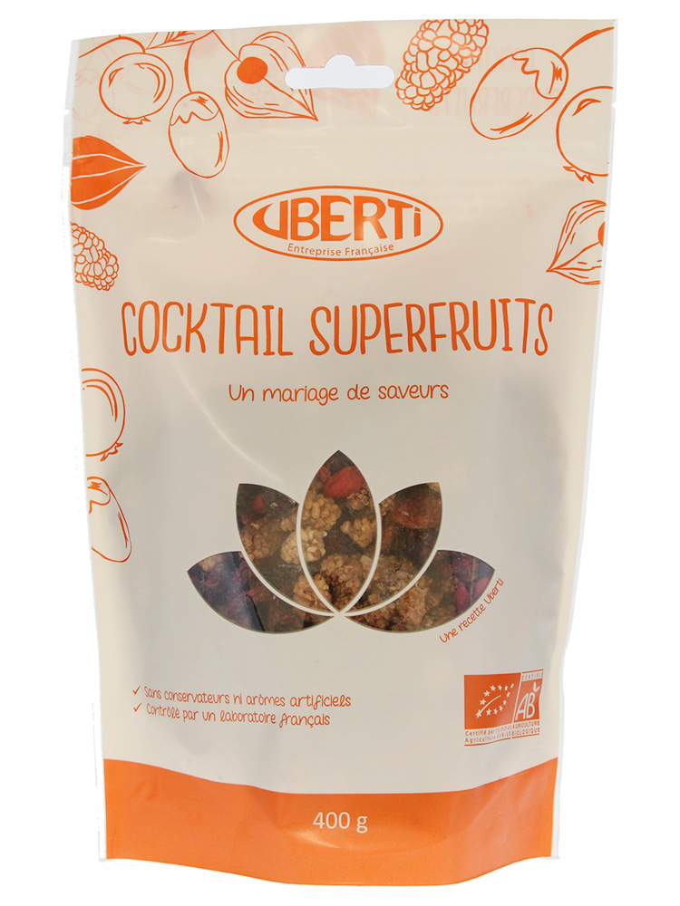 Uberti Cocktail Superfruits Un mariage de Saveurs Bio 400 g