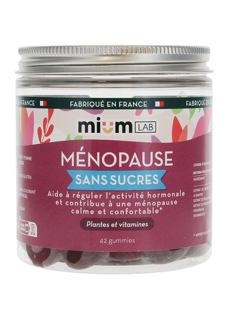 Mium Lab Ménopause Sans Sucres Plantes et Vitamines 42 Gummies