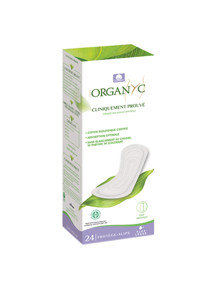 Organyc Protège-Slips Coton Bio Gots Extra Fin Vrac Bte 24