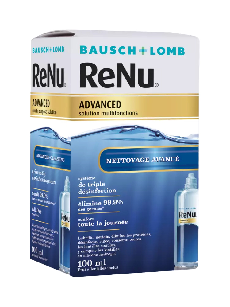 Bausch + Lomb ReNu Advanced Solution Multifonctions Nettoyange Avancé 100 ml