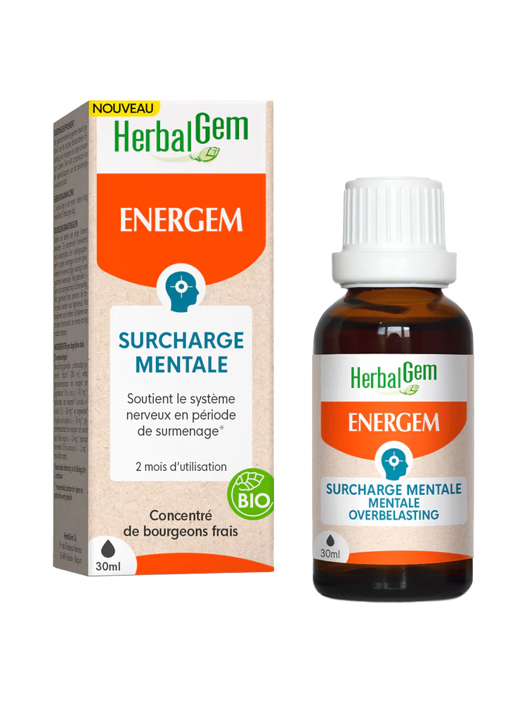 HerbalGem Energem Surcharge Mentale Biologique 30 ml
