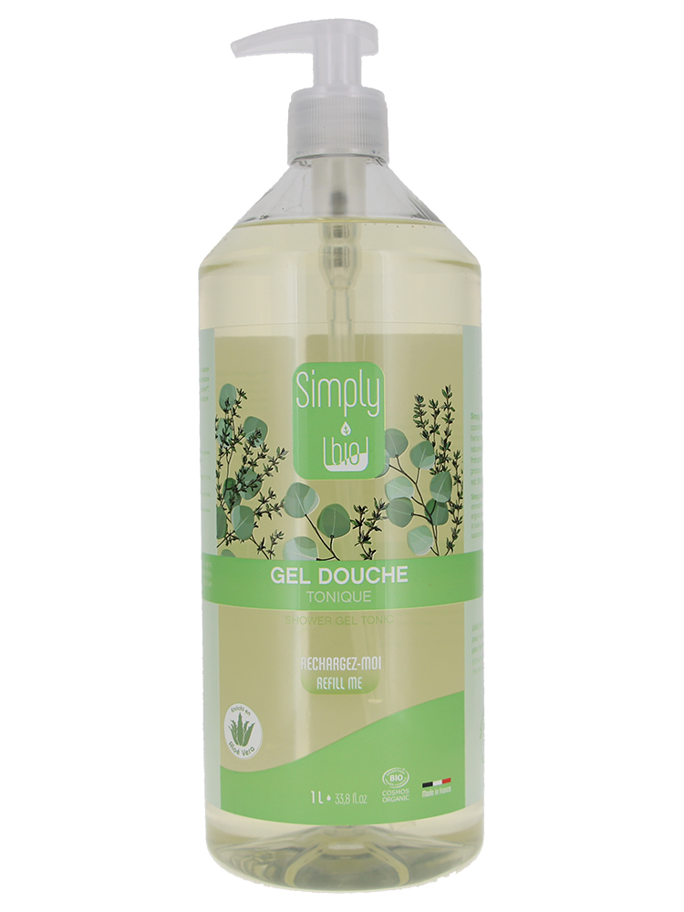 Simply Bio Gel Douche Tonique Bio 1 Litre