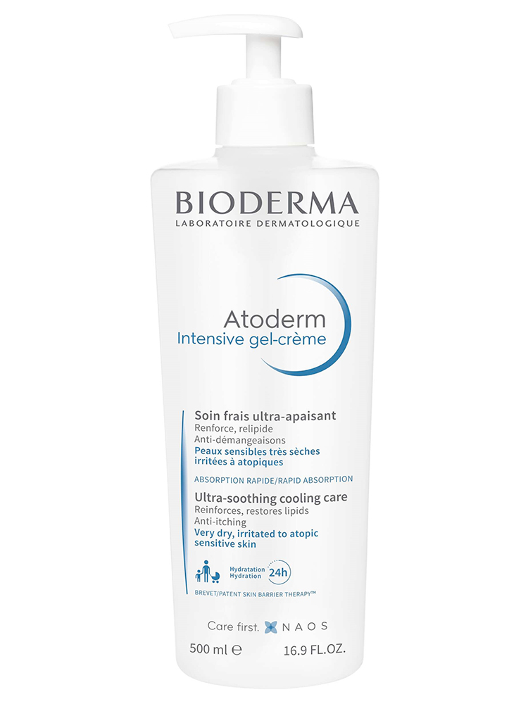 Bioderma Atoderm Gel-Crème Hydratant Anti-Démangeaisons Visage et Corps Peau Sujette à l'Eczéma Atopique 500 ml