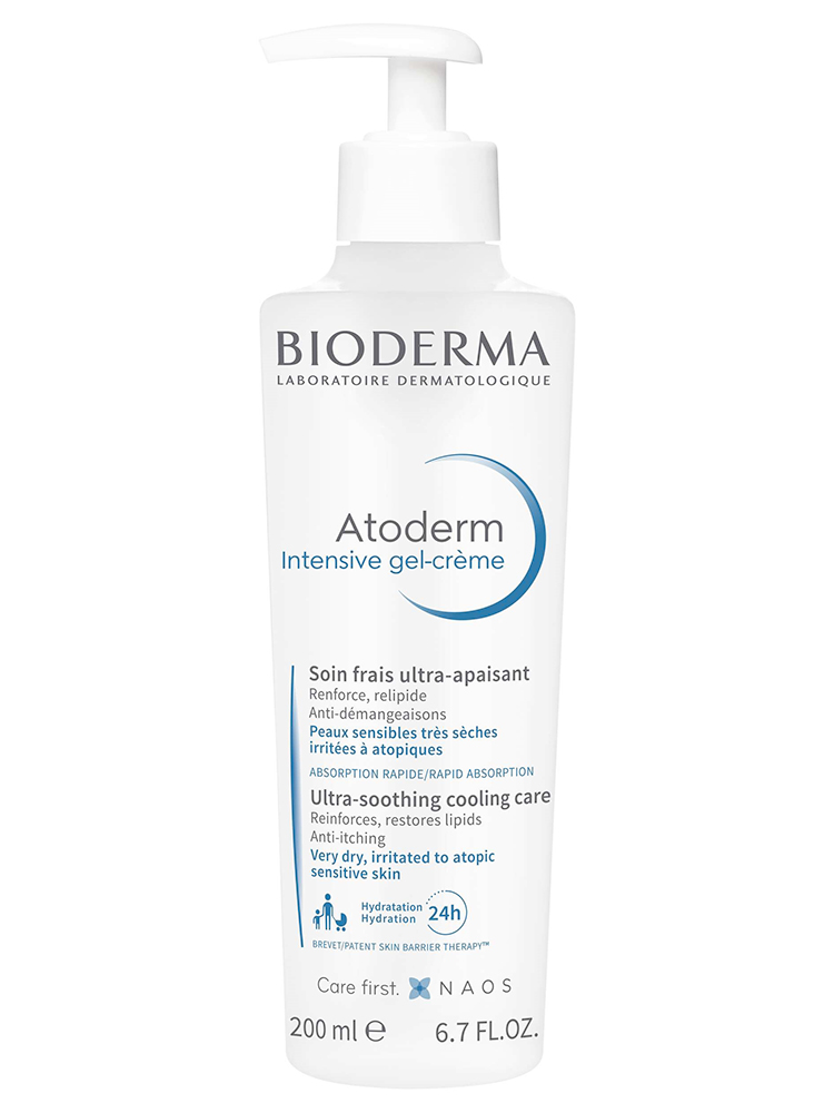 Bioderma Atoderm Gel-Crème Hydratant Anti-Démangeaisons Visage et Corps Peau Sujette à l'Eczéma Atopique 200 ml