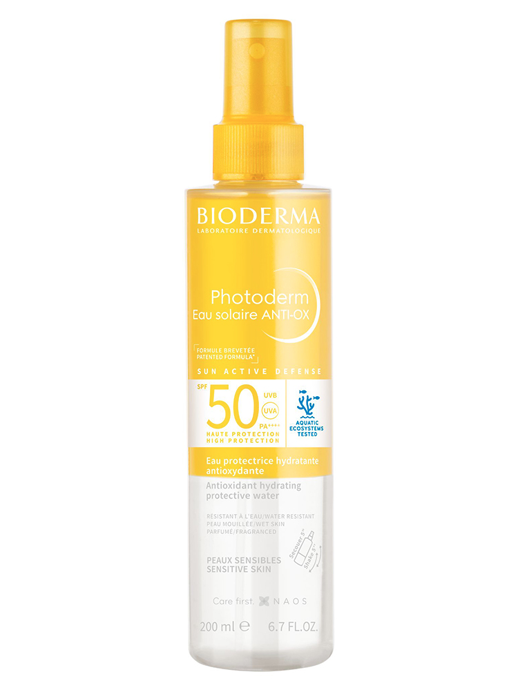 Bioderma Photoderm Eau Solaire ANTI-OX SPF50 Peaux Sensibles 200 ml