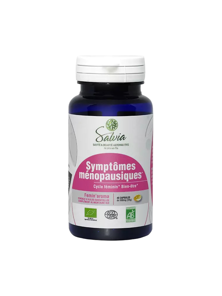 Salvia Nutrition Femin'Aroma Symptômes Ménopausiques Bio 40 Unités