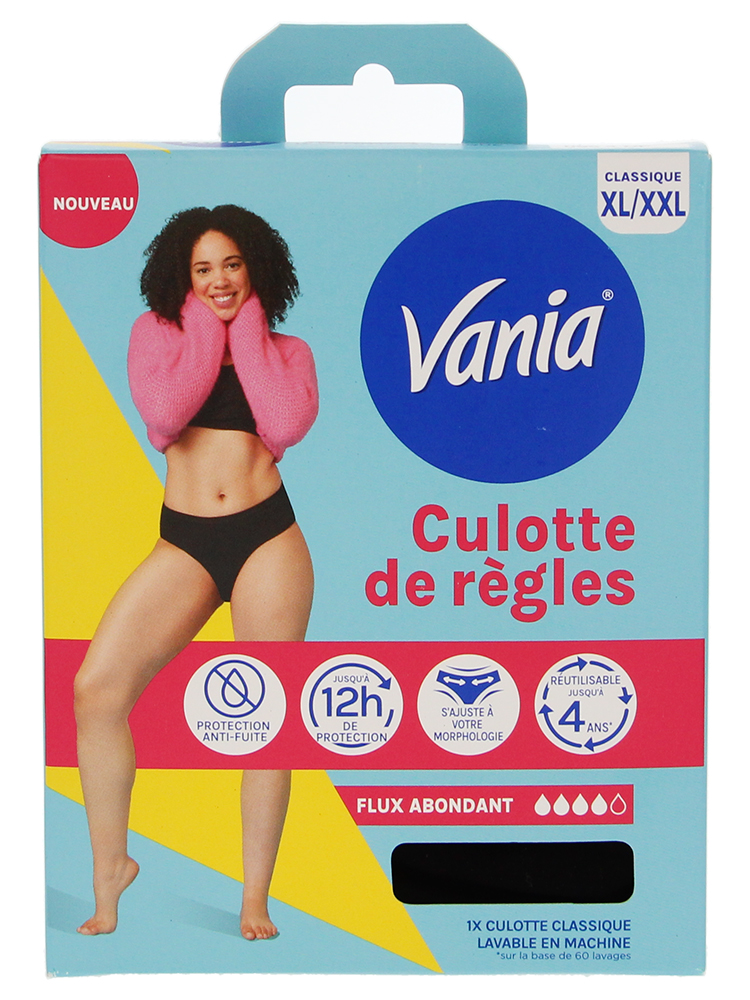 Vania Culotte de Règles Flux Abondant X 1 - Taille : XL/XLL