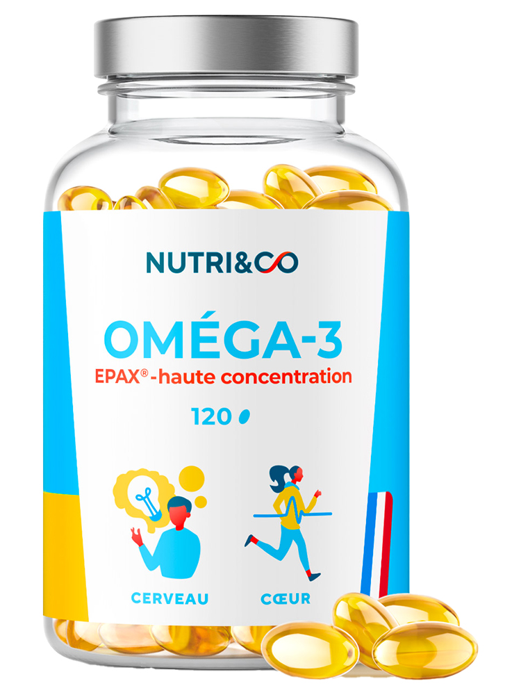 Nutri&Co Oméga 3 Epax® Haute Concentration 120 Gélules