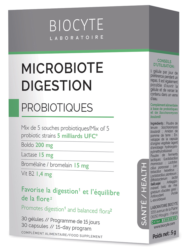 Biocyte Microbiote Digestion 30 Unités