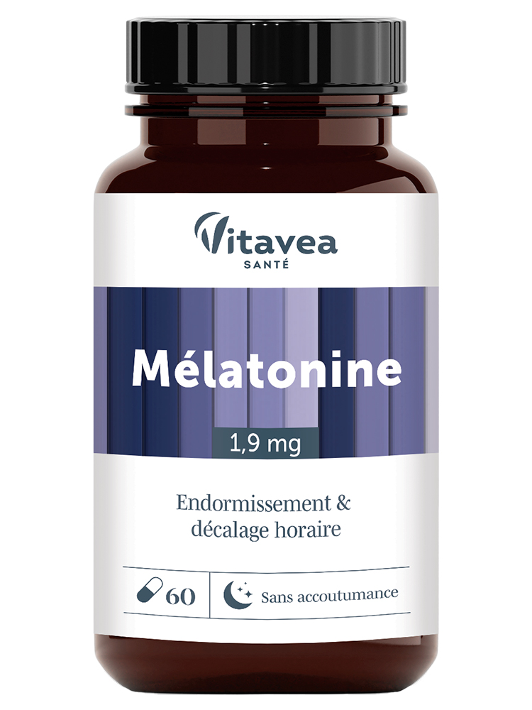 Vitavea Mélatonine Endormissement & Décalage Horaire 60 Unités