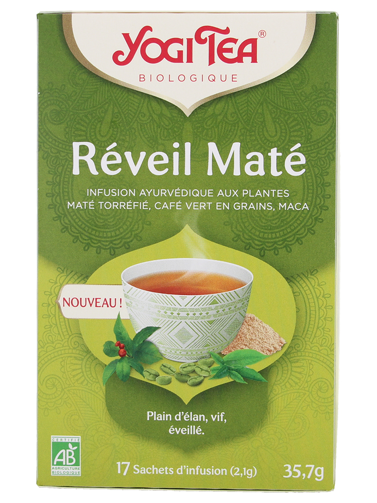 Yogi Tea Réveil Maté Bio 17 Sachets de 2,1 g