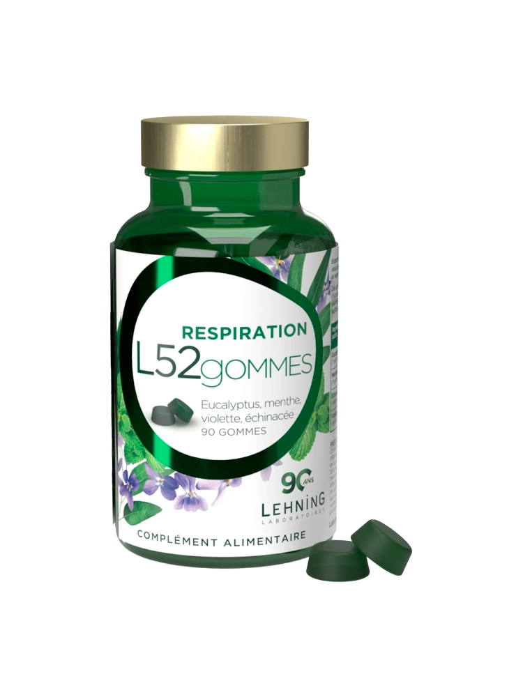 Laboratoires Lehning L52 Gommes Respiration 90 Unités