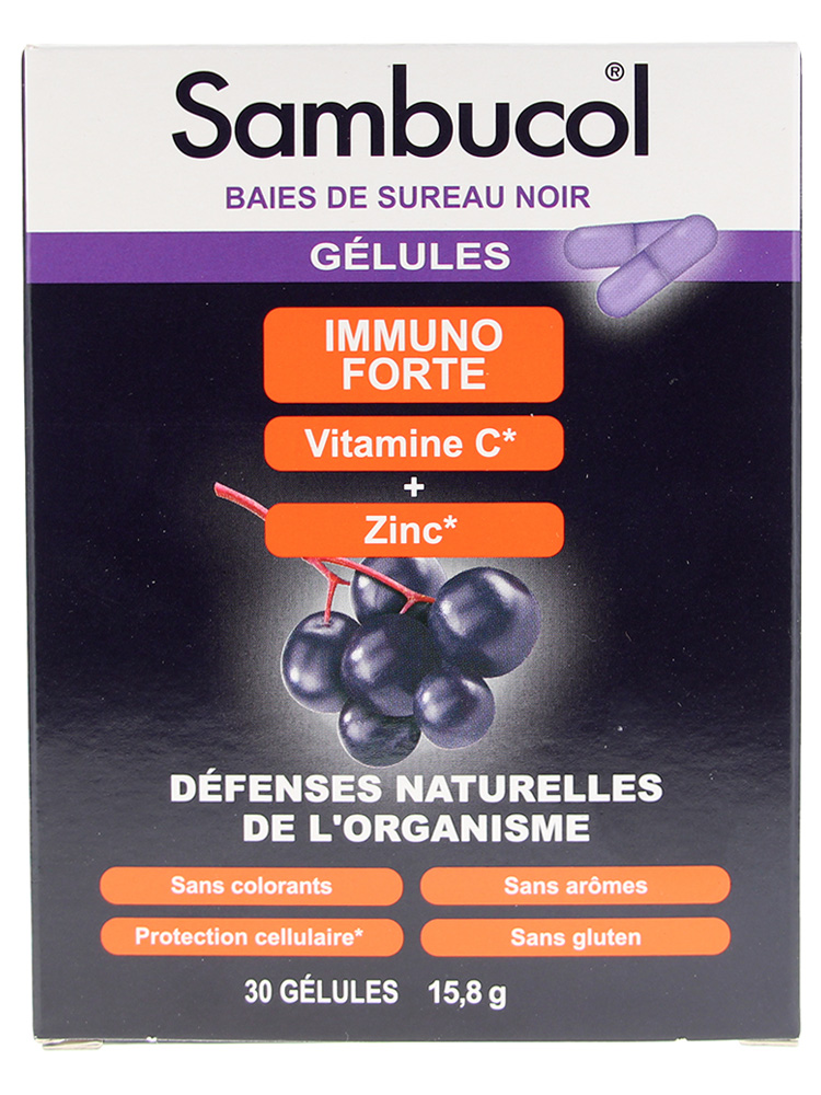 Sambucol Immuno Forte Défenses Naturelles de l'Organisme 30 Unités