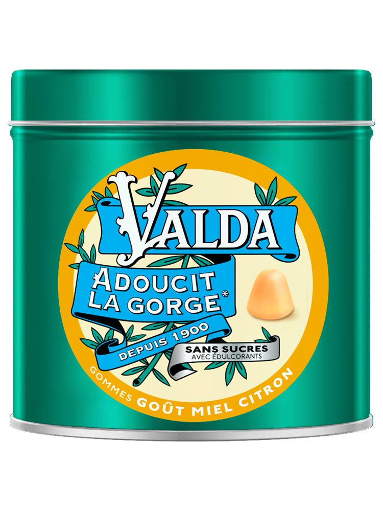 Gommes adoucissantes sans sucres au délicieux goût de miel et de citron - 140 g