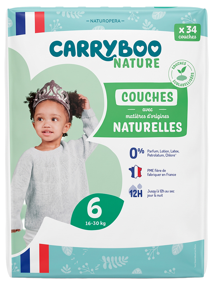 Carryboo Couches Naturelles Taille 6 (16-30Kg) X34