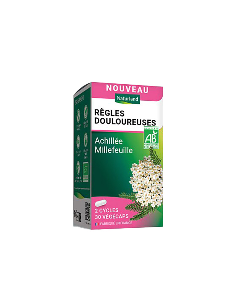 Naturland Règles Douloureuses Achillée Millefeuille 30 Végécaps