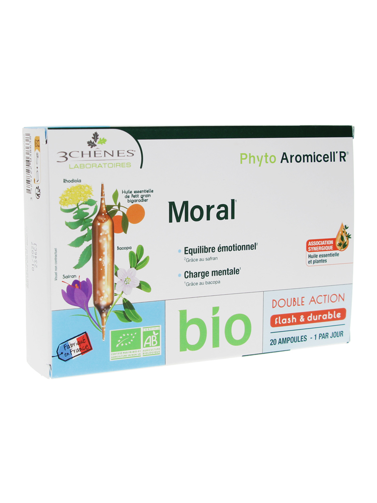 Les 3 Chênes Moral Équilibre Emotionnel Bio 20 Ampoules