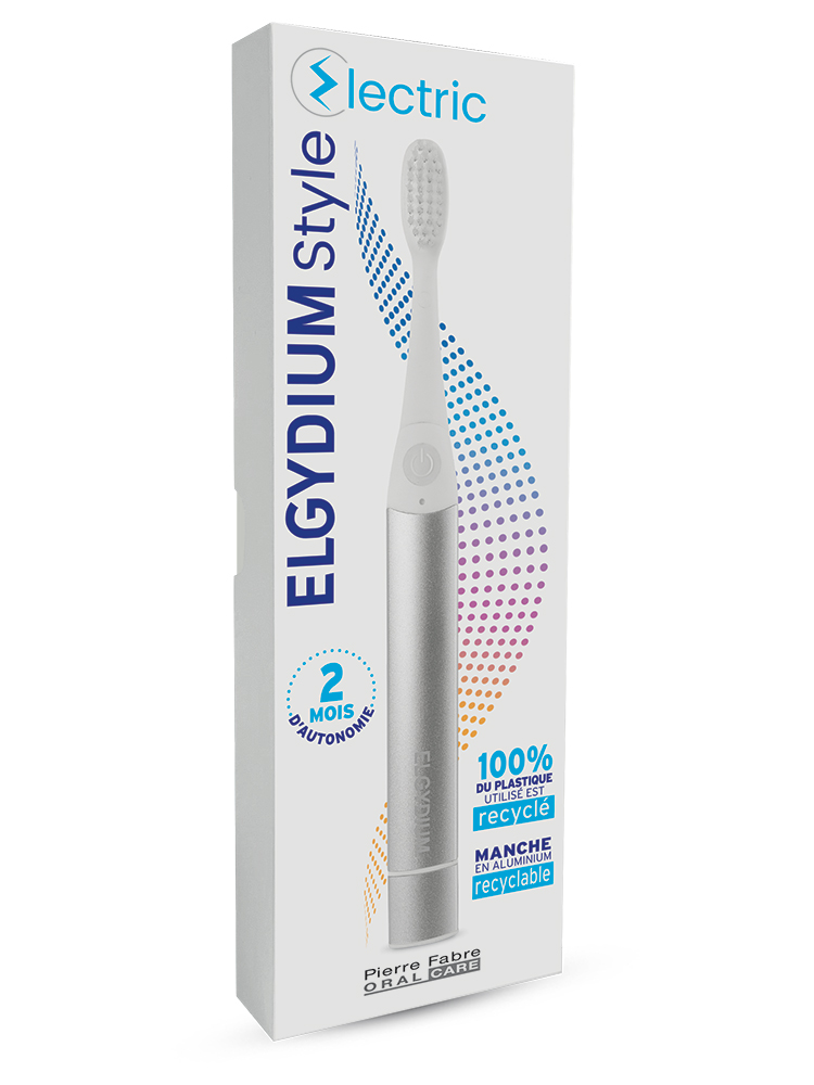 Pierre Fabre Oral Care Elgydium Style Electric – Brosse à Dents Électrique 1 U - Couleur : Argent