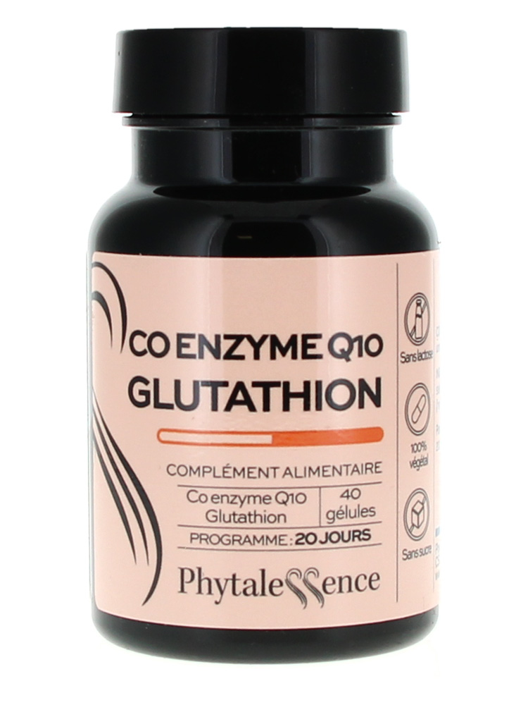 Phytalessence Co Enzyme Q10 Glutathion Programme 20 Jours - 40 Gélules
