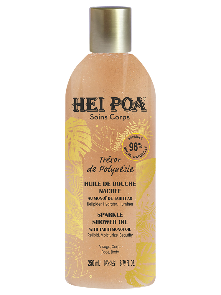 Hei Poa Soins Corps Trésor de Polynésie Huile Nacrée 250 ML