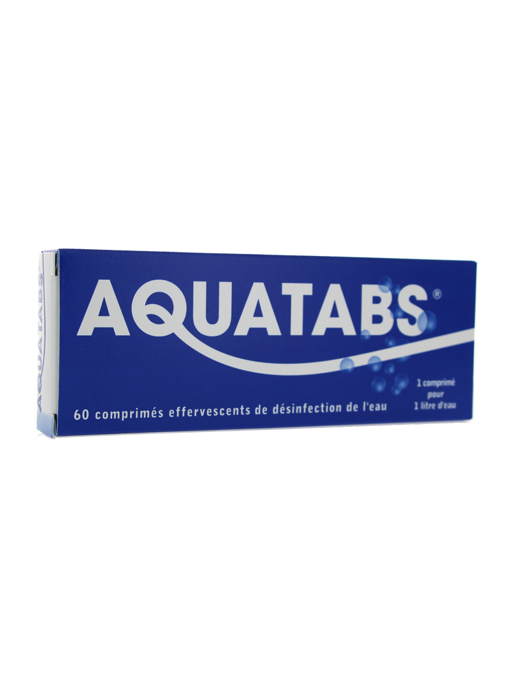 Aquatabs Purification de L'eau 60 Comprimés
