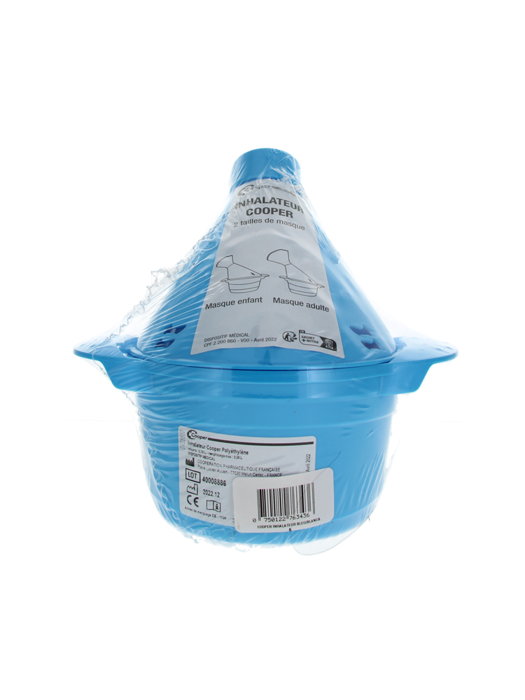 Cooper Inhalateur Bleu/Blanc - Couleur : Bleu