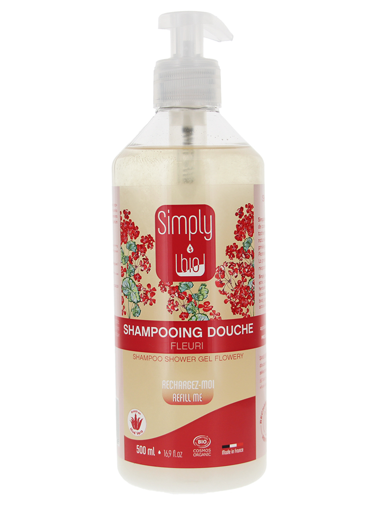 Simply Bio Shampoing Douche Fleuri Biologique 500 ml