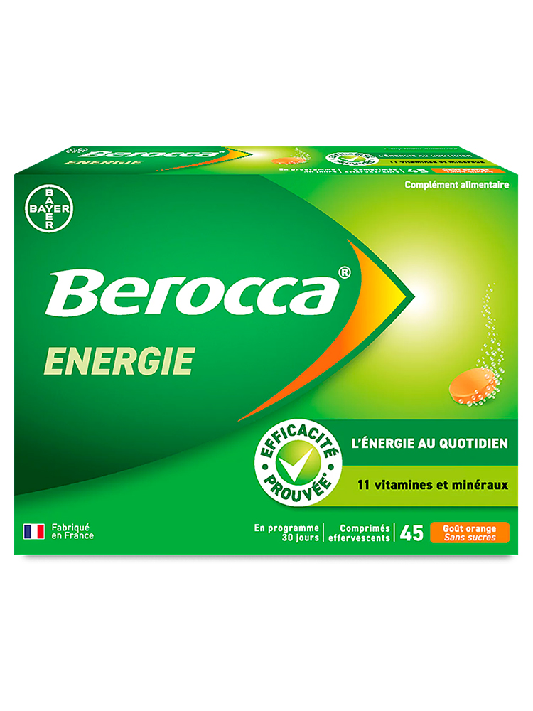 Berocca Énergie Orange 45 Comprimés Effervescents