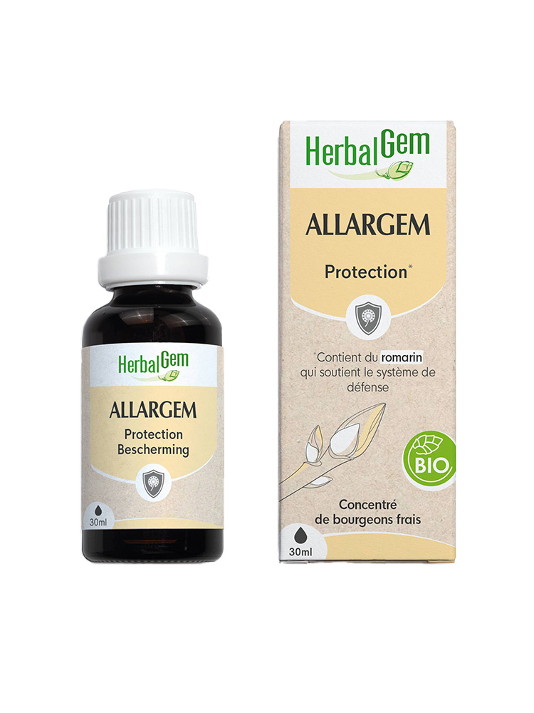 Herbalgem Allargem Bio Complexe de Gemmothérapie Concentrée le Bouclier Naturel Des Allergies 30 ml