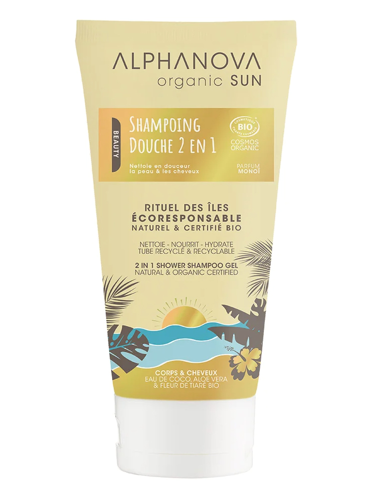 Alphanova Sun Shampoing Douche 2en1Rituel des îles Bio 150 ml