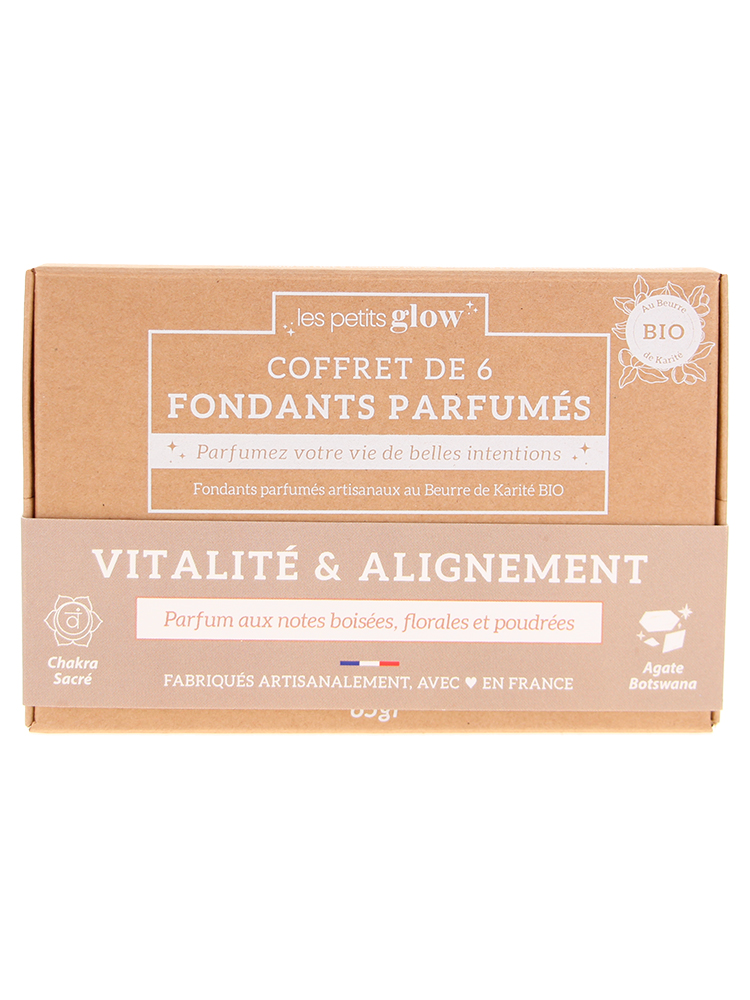 Natura Square Coffret Les Petits Glow 6 Fondants Parfumés Bio Vitalité & Alignement 65 grammes