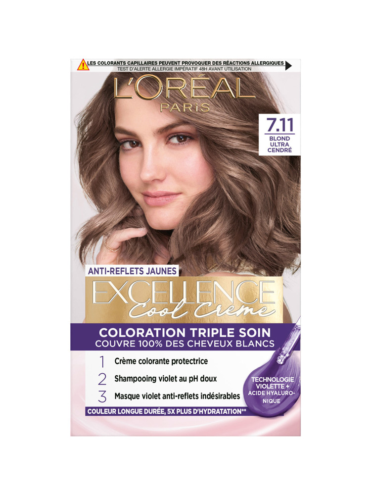 L'Oréal Paris Excellence Cool Crème Coloration Triple Soin avec Acide Hyaluronique 192 ml