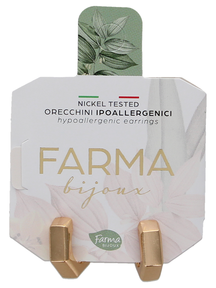 Pharma Bijoux Boucles d'Oreilles Hypoallergéniques Créole Octogonale de 17 MM