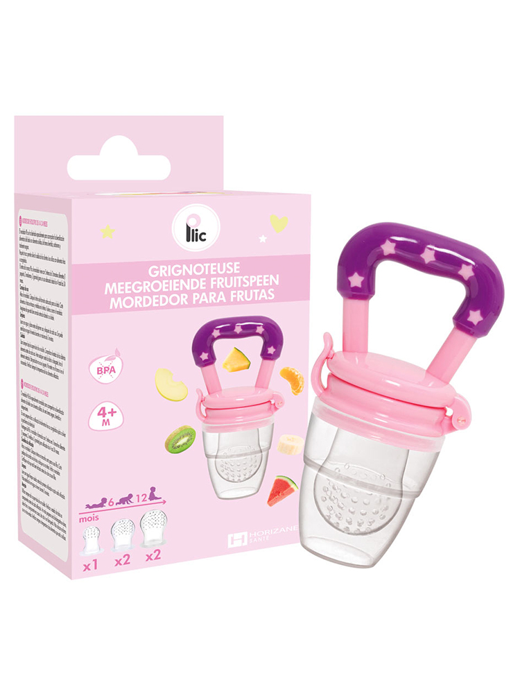 Plic Grignoteuse Évolutive de 4 à 12 Mois - Couleur : Rose