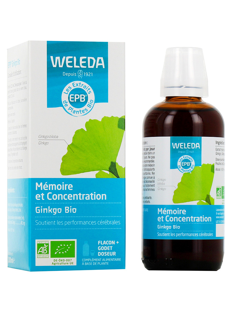 Weleda Mémoire et Concentration Ginkgo Bio 100 ml