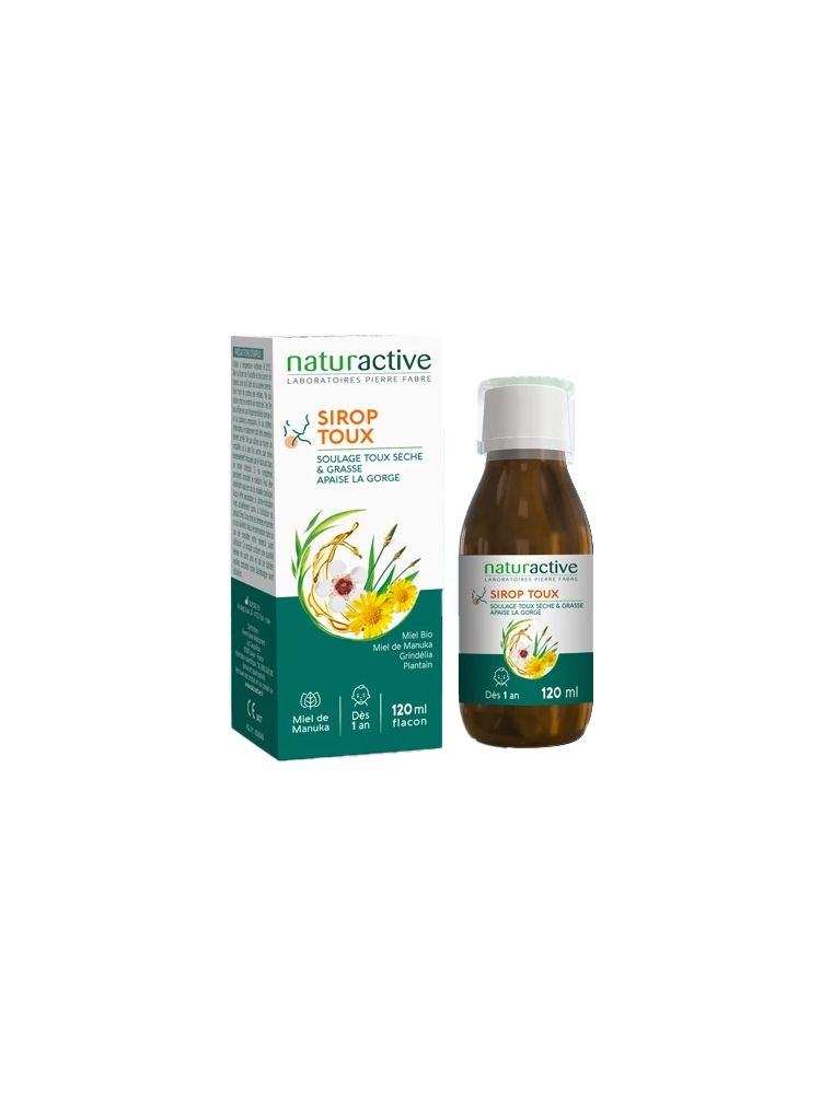 Naturactive Sirop Toux Sèche et Grasse Apaise la Gorge 120 ml