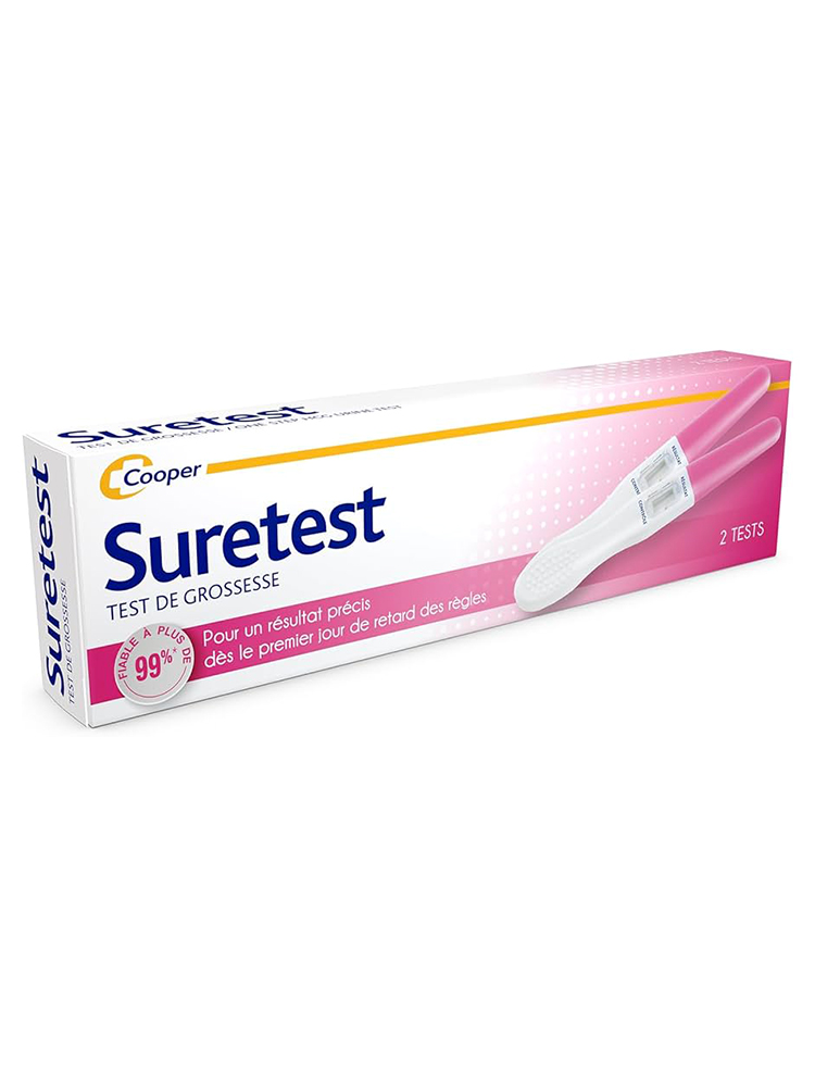 Cooper Suretest Test de Grossesse Digital Autodiagnostic 2 Tests