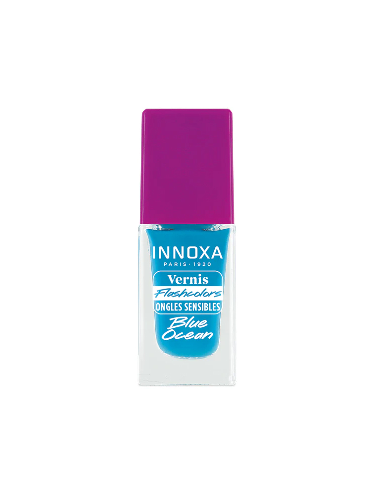Innoxa Vernis Flashcolors pour Ongles Sensibles 8 ML - Couleur : Blue Ocean